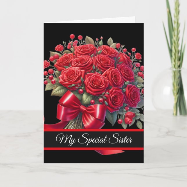 Sister Birthday Card Karte (Vorderseite)
