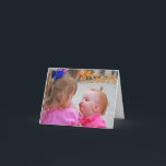 Sister Birthday Card Karte<br><div class="desc">Ein digitales Foto von 2 jungen Schwestern ist ein besonderer Augenblick. Der Text umfasst: "Schwestern". Der Insider-Text ist benutzerdefinierbar. "Eine Schwester ist eines der schönsten Dinge,  die man haben kann,  und eines der besten Dinge,  die man sein kann. Alles Gute zum Geburtstag!" Ideal für Schwestern jeden Alters.</div>