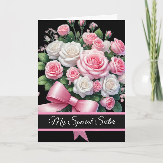 Sister Birthday Card Karte (Vorderseite)
