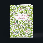 Sister Birthday Scattered Blätter Card Karte<br><div class="desc">Eine Geburtstagskarte für deine Schwester. Eine schöne Karte,  um Geburtstagswünsche zu senden. Begrüßen Sie Ihren Geburtstag mit einer Karte voller verstreuter Blätter und Blume. Eine ungewöhnliche Karte für eine hübsche Dame.</div>