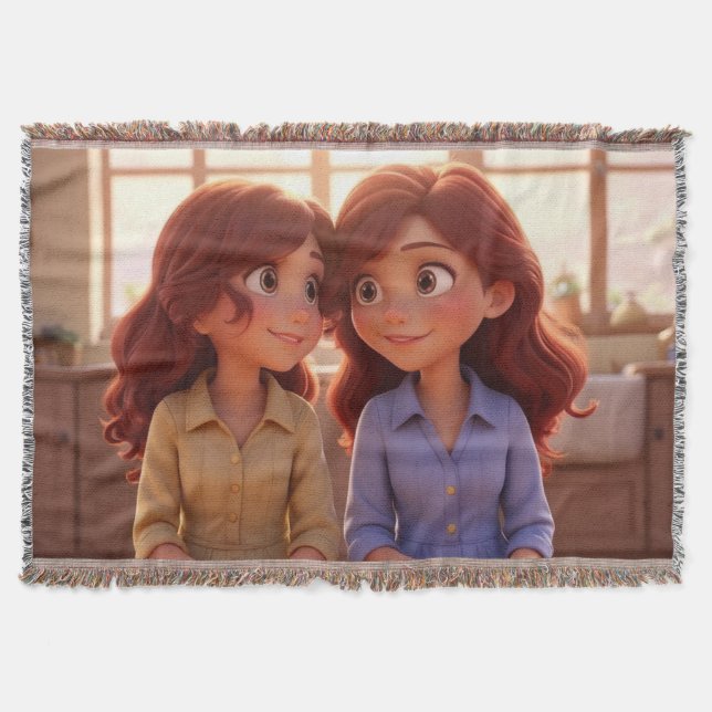 Sister Bond – Beautiful Sisters Illustration Art Decke (Vorderseite)