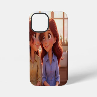 Sister Bond – Beautiful Sisters Illustration Art iPhone 12 Mini Hülle