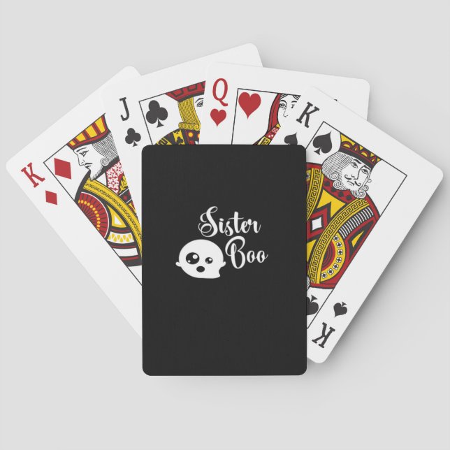 Sister Boo Halloween Spielkarten (Rückseite)