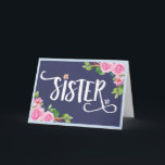 SISTER: Das schönste Wort dank Ihrer Karte<br><div class="desc">Lass deiner Schwester, dass dir diese hübsche Karte wichtig ist, die die Botschaft vorn in wunderschönem kalligrafischem Aquarelldesign, "SISTER." enthält. Im Inneren kann man eine Botschaft deiner Wahl erkennen, aber sie hat diesen Platzhalter: Das schönste Wort der Welt, dank dir. Du als meine Schwester zu haben ist ein unglaubliches Geschenk...</div>