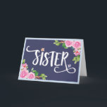 SISTER: Das schönste Wort dank Ihrer Karte<br><div class="desc">Lass deiner Schwester, dass dir diese hübsche Karte wichtig ist, die die Botschaft vorn in wunderschönem kalligrafischem Aquarelldesign, "SISTER." enthält. Im Inneren kann man eine Botschaft deiner Wahl erkennen, aber sie hat diesen Platzhalter: Das schönste Wort der Welt, dank dir. Du als meine Schwester zu haben ist ein unglaubliches Geschenk...</div>