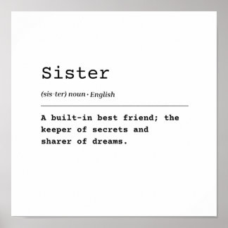 Sister - Ein gut ausgestatteter Freund Poster