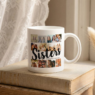 SISTER, Fotocollage und Namen Kaffeetasse
