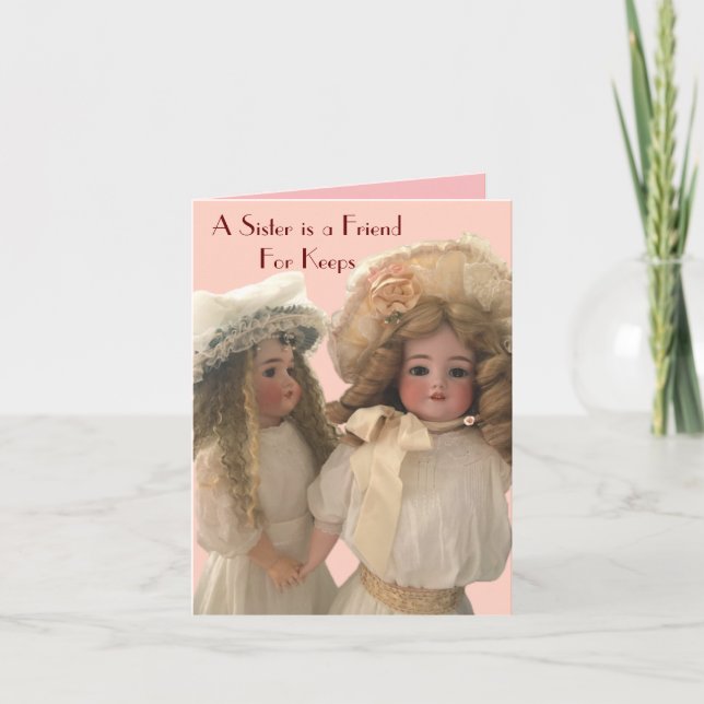 Sister Friends for Behalt Grußkarte Karte (Vorderseite)