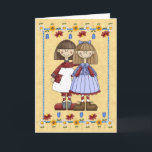 Sister Friendship Birthday Card Karte<br><div class="desc">Say Happy Birthday mit dieser niedlichen Karte aus der Cozy Country Collection unter www.zazzle.com/RanchLady* >>> CUSTOMIZABLE Design:  ändern Sie jede Grafik oder Text und fügen Sie Ihre eigene Nachricht hinzu!</div>