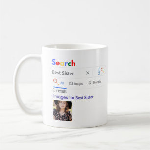 SISTER GIft FUNNY World's BEST SUARCH Motor Kaffeetasse