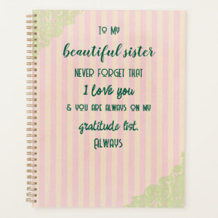Sister Gratitude Planer