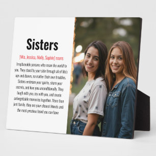 Sister Memorial Definition Custom Acrylic Keepake Fotoplatte