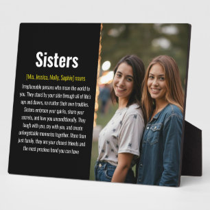 Sister Memorial Definition Custom Acrylic Keepake Fotoplatte