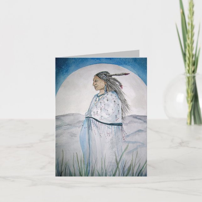 Sister Moon Grußkarte Dankeskarte (Vorderseite)
