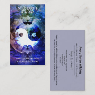 Sister Moon   Yin Yang Design Visitenkarte