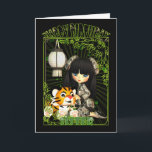 Sister Niedliche Geburtstag Card mit Moonies China Karte<br><div class="desc">Schwester-Niedliche Geburtstag-Karte mit Mondpuppe und Tiger für Chinen</div>