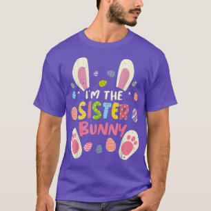 Sister Oaster Matching Family Party Bunny Face Cos T-Shirt