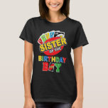 Sister of the Birthday Boy Shirt Uno Mom Mama 1st<br><div class="desc">Uno birthday shirt. Sister of the birthday boy design for every lil sis and big sis celebrating her boys or brother's birthday with matching family gifts.</div>