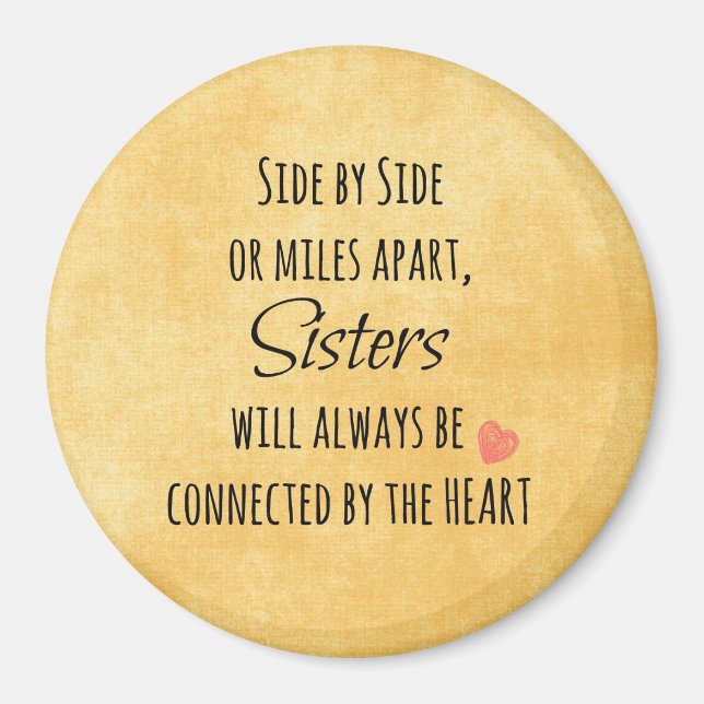 Sister Quote Magnet (Vorne)