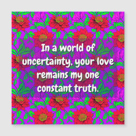 Sister Quotes (Sie lieben) Blume, Friend Card Magnetkarte
