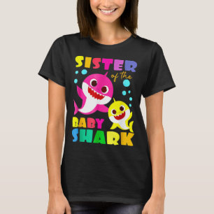 Sister Shark Birthday Sister Shark T-Shirt Family 