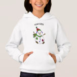 Sister Snowman Niedlich Whimsical Christmas Hoodie<br><div class="desc">Niedlicher Cartoon Schneemann,  Weihnachtsgeschenk-Shirt.</div>