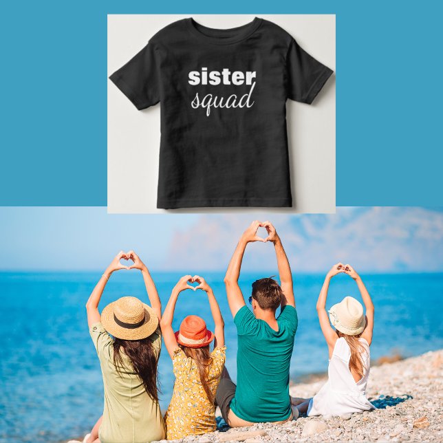 Sister Squad Black Girl's T - Shirt (Von Creator hochgeladen)