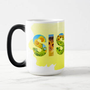 Sister Sunflower Magic-Tasse Verwandlungstasse