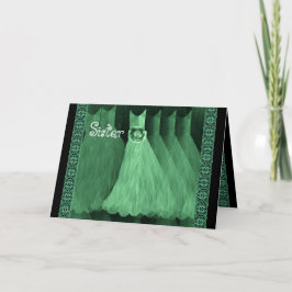 SISTER Trauzeugin Einladung GREEN Gowns