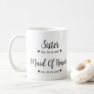 Sister Trauzeugin Wedding Vorschlag Personalisiert Kaffeetasse