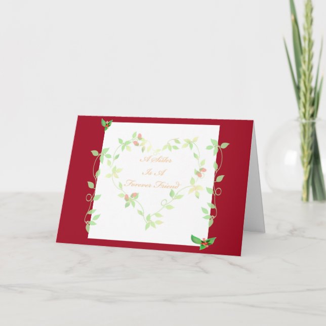 Sister Valentine Card Karte (Vorderseite)