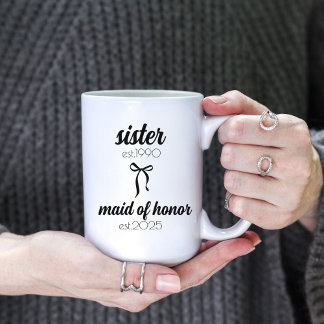 Sister Wedding Gift, Trauzeugin Vorschlag Tasse