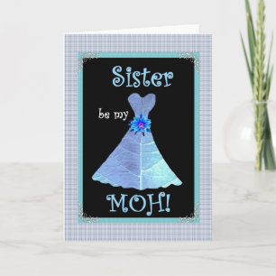 SISTER Wedding Invite - Blue Gown Einladung