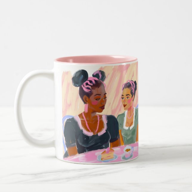 Sisterhood Over Tea Time Mug (Gauche)