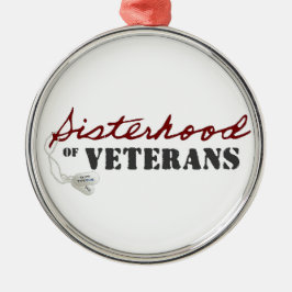 Sisterhoodverzierung Silbernes Ornament