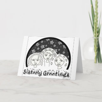 Sisterly Greeting Card Feiertagskarte