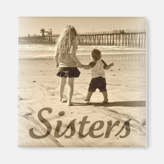 Sisters Beach Photo Square Magnet