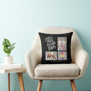 Sisters Best Friends Forever Script Black 3 Foto Kissen