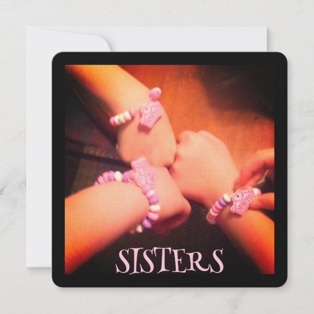 SISTERS Candy Braceletes Hands Mitteilungskarte (Vorderseite)