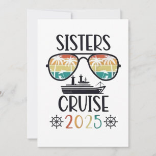 Sisters Cruise 2025 Family Matching Trip Dankeskarte