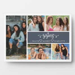 Sisters Foto Collage Beste Familie Fotoplatte