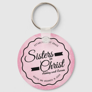 Sisters in Christ Christian Friendship Keychain Schlüsselanhänger