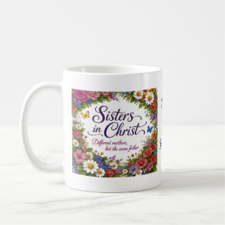 Sisters in Christ Personalized Coffee Mug