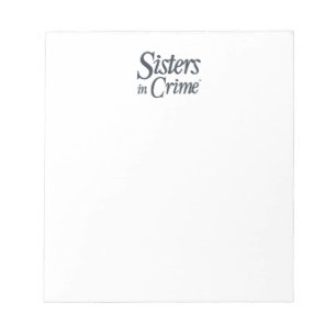 Sisters in Crime logo Notepad Notizblock