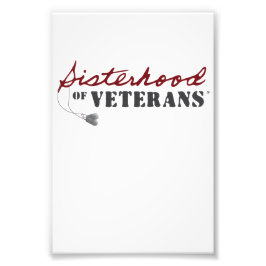 Sisters of Veterans Military Pride Design Fotodruck