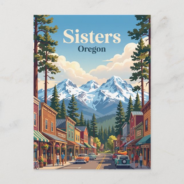 Sisters, Oregon Postkarte (Vorderseite)