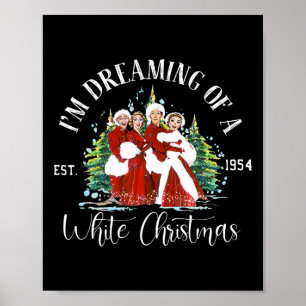 Sisters Pajamas Holiday Xmas Snow White Christmas Poster