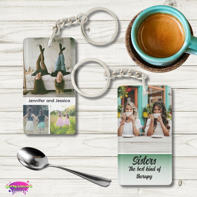 Sisters Photo Collage with Names, Best Therapy (Créateur téléchargé)