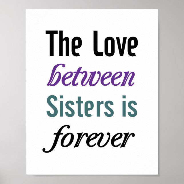 Sisters Poster (Standard-Bildformat) (Vorne)
