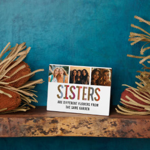 Sisters sind verschiedene Blume benutzerdefinierte Fotoplatte